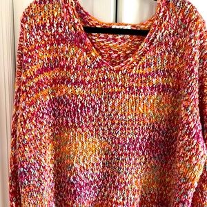 Colorful cozy sweater Size M/L